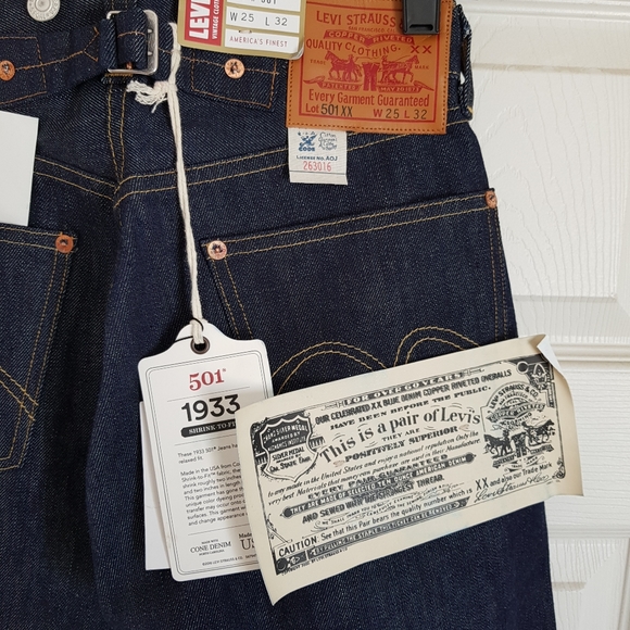 1933 mint condition levi's 501s